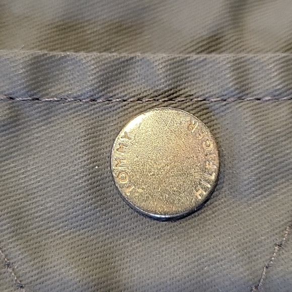 TOMMY HILFIGER spring fall coat, detachable hood, rain wind, green, small - Picture 8 of 16